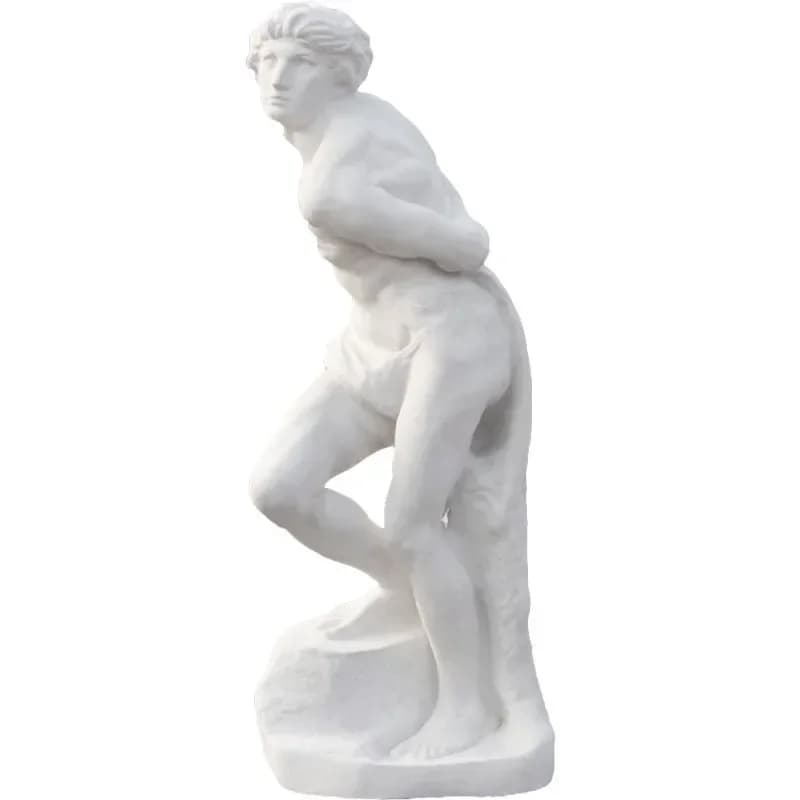 2.2 meters captured slave full body plaster statue large sculpture, sketch art tool model ornament statue