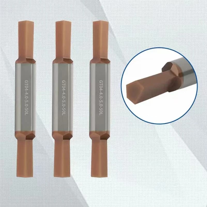 Tungsten Steel CNC Hex Punch Single Angle Double Head Hexagonal Punching Tool  Turret Walking Machine Metal Hole Punching Knife