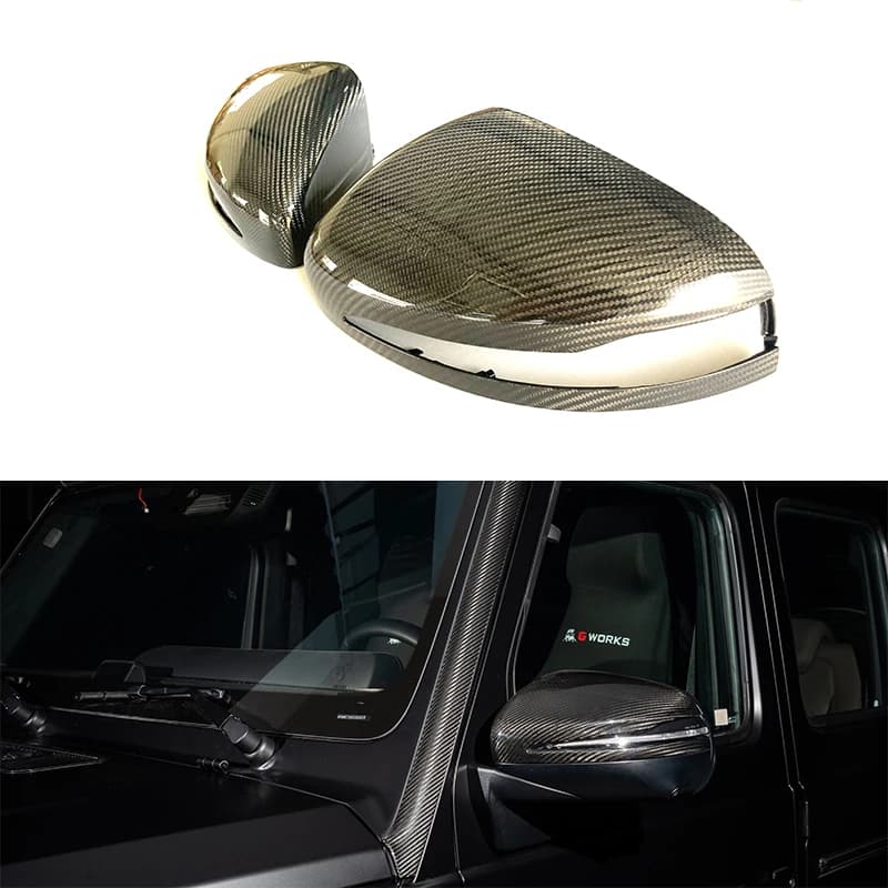 For 2019 Year+ G Class W465 W464 G63 G350 G500 G550 Dry Carbon Replacement Side Mirror Covers for W464 W465  Rearview Mirror Cov