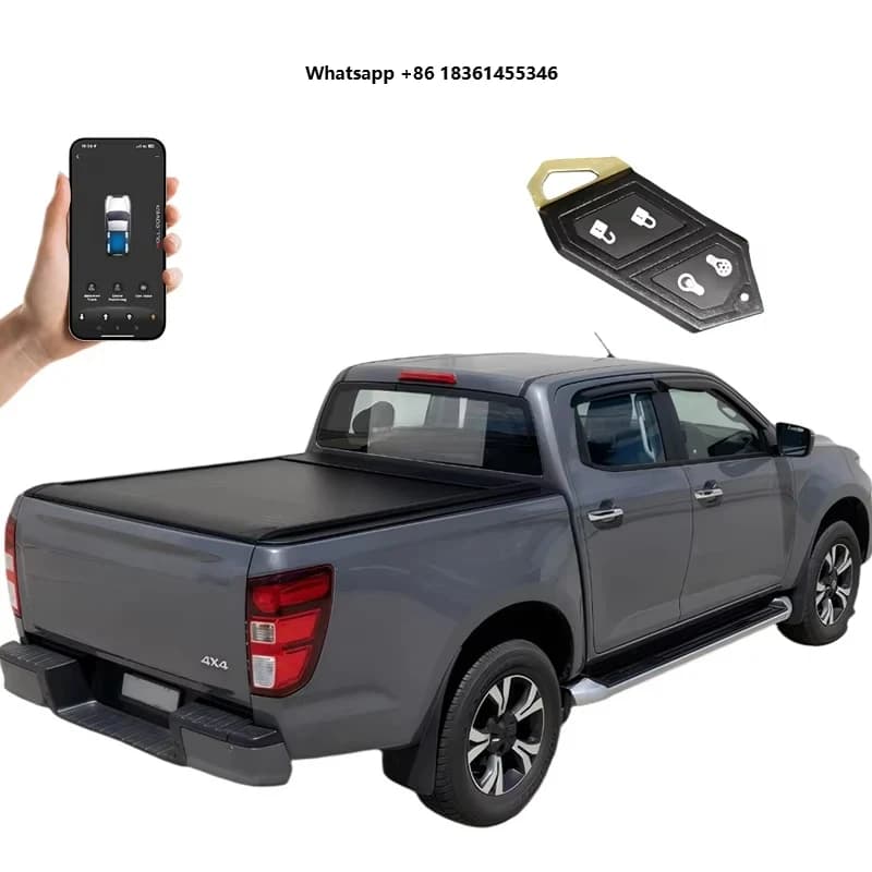 FOR 2015+  BT-50 Electric Retractable Roller Shutter Tonneau Cover Aluminum Alloy Waterproof with Locking Function