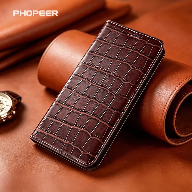 Luxury Genuine Leather Phone Case for VIVO iQOO Neo Series 10 9 8 7 6 CN SE pro plus Global Racing Bamboo Joint Texture Design