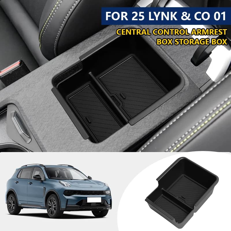 For Lynk & Co 01 2025 Car Center Armrest Storage Case Interior Modification Accessory