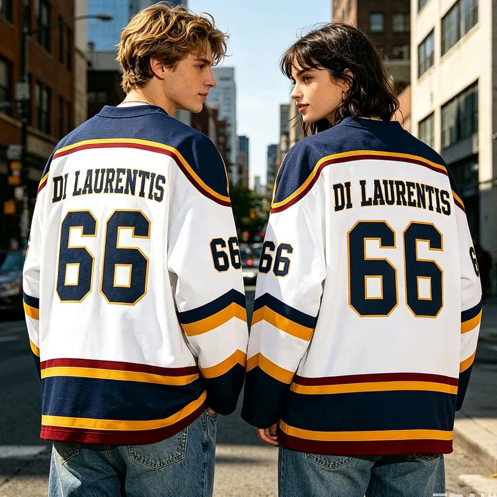 Women Men Clothes Off Campus University Hockey Jersey Graham 44 22 DI LAURENTIS 66 Tucker46 T-shirt Summer V-neck Tshirts