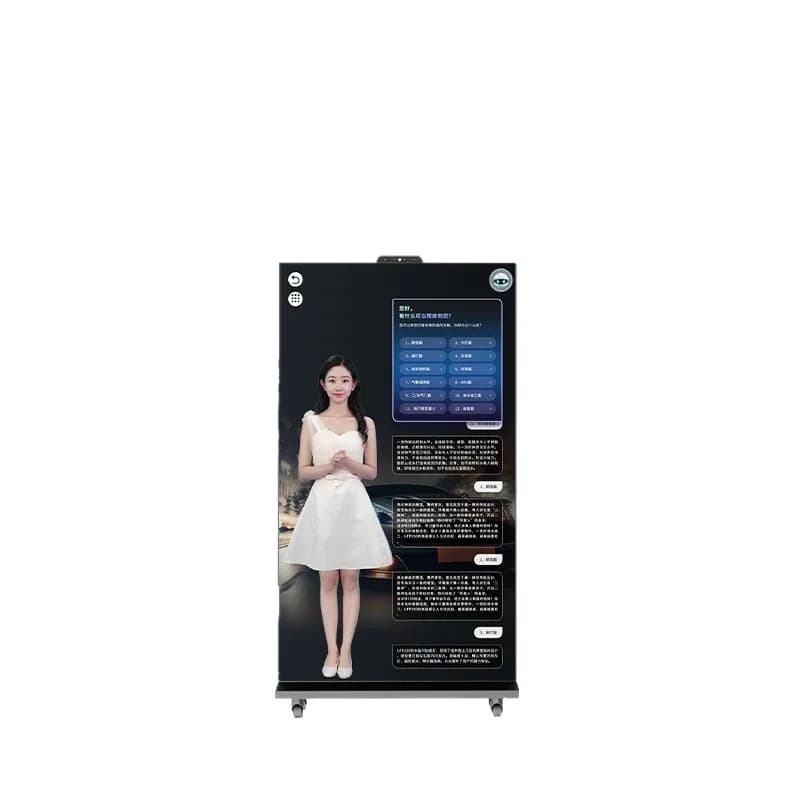 Digital person question and answer all-in-one machine Interactive touch advertising machine