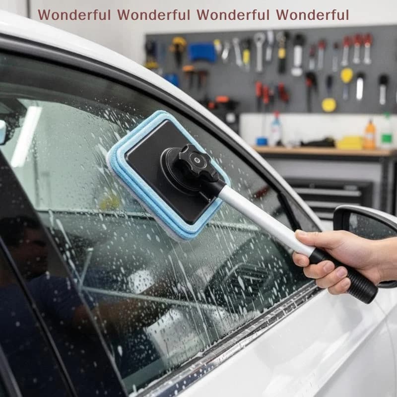 Dual Magnetic Auto Windshield Cleaning Tool Streak Free Double Side Glass Wiper for Car Interior Exterior Use