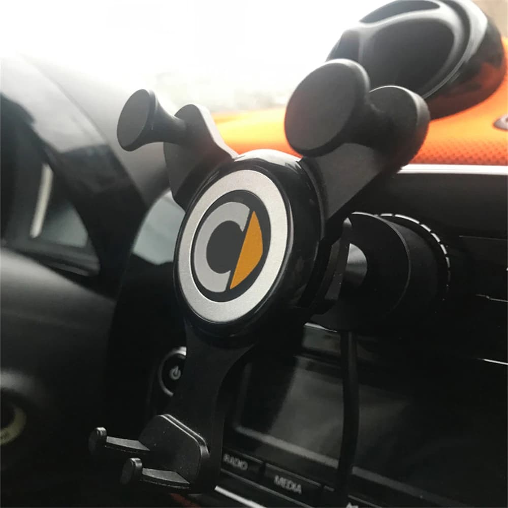 ​Car Phone Bracket Holder Mobile Bracket Stand Radio Panel for Mercedes Smart 453 Fortwo Forfour Interior Supplies