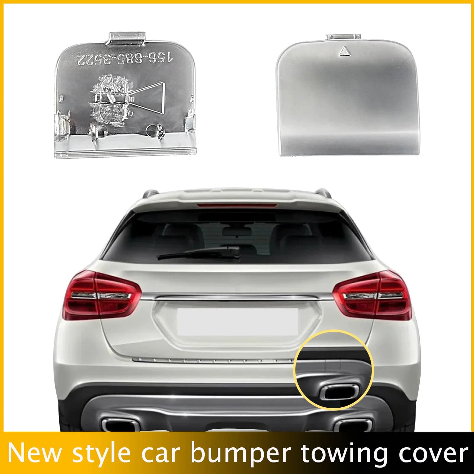 Rear Bumper Tow Hook Cap Towing Eye Cover For Mercedes Benz GLA W156 X156 Facelift 2012-2016 1568853522 Car Accessories