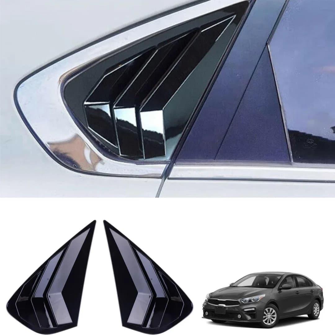 For 19-21 K3 Louver Rear Side Louver Modification Exterior Car Triangular Movement Vent Decorative Frame