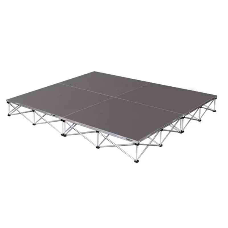 Professional Portable Folding Aluminum Stage Platform, Quick Assembly Modular Stage for Indoor/Outdoor Events