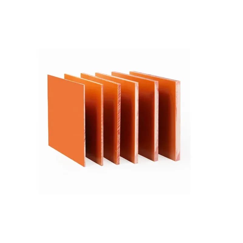 Electric Wood Board Orange Red Color High Temp Resistant for Insulation & Jig Fixture