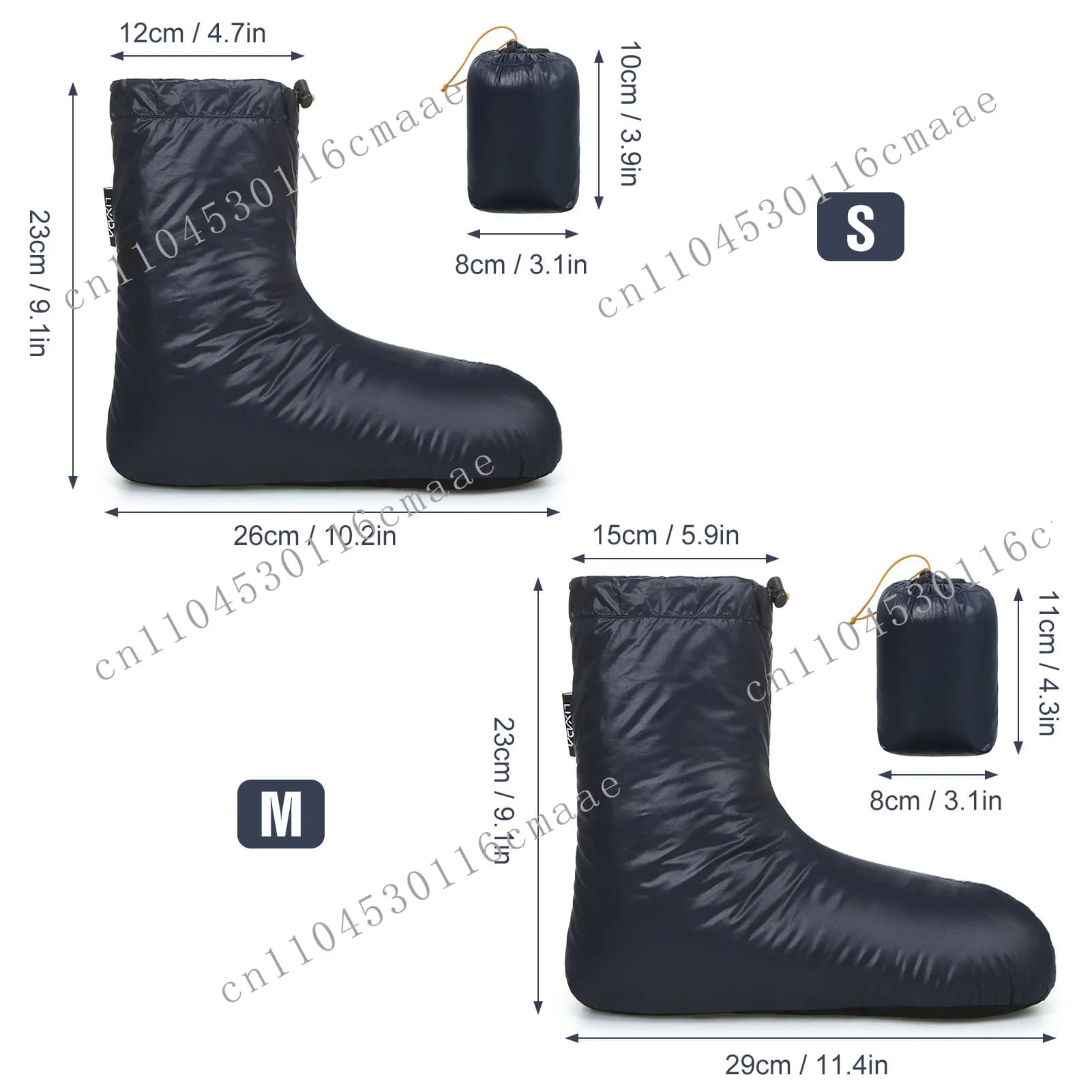 Winter down boots socks warm soft windproof medium sleep slippers