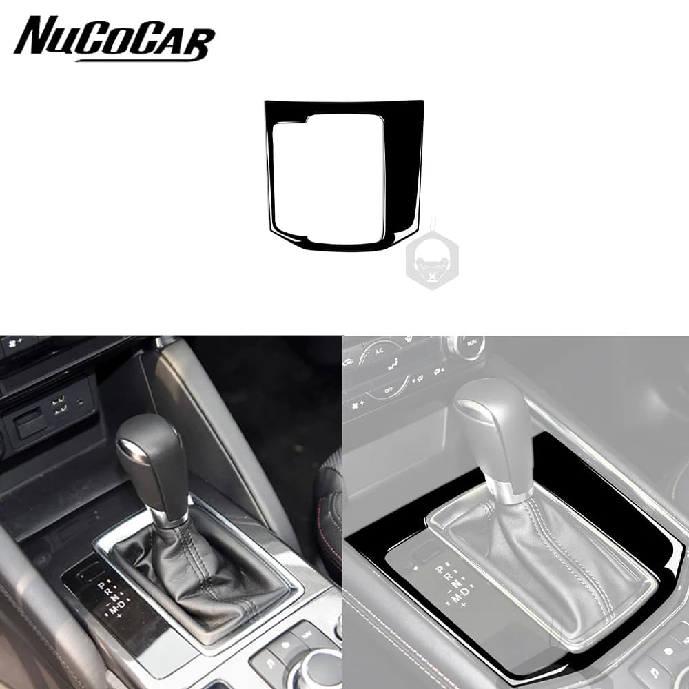 For Mazda CX5 CX-5 2017 2018 Piano Black Gear Shift Panel Cover Car Interior Accessories Decorative Stickers