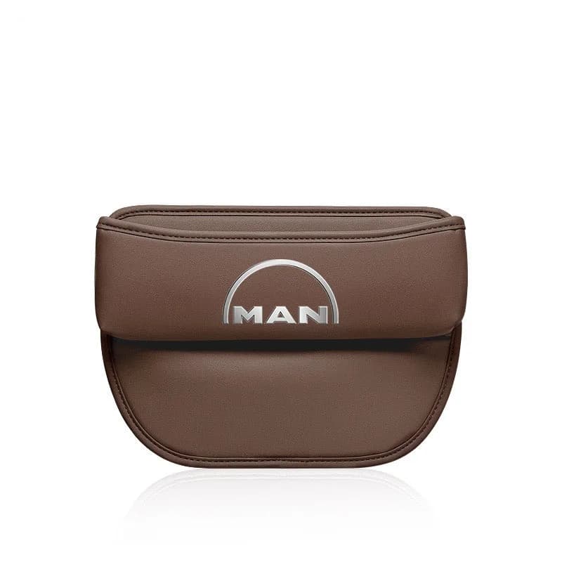 Multifunction Leather Car Seat Organizer Box Gap Filler For MAN TGX TGM TGA TGS TGE Auto Accessories