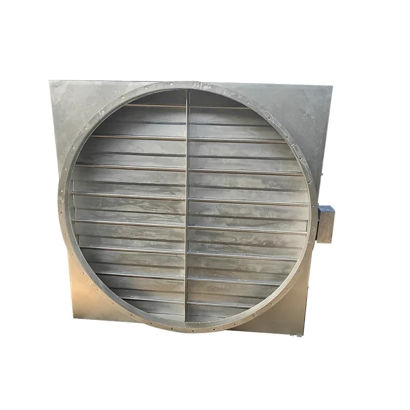 Manual round Louver Flue Air Duct Damper Valve Water Media Compatible