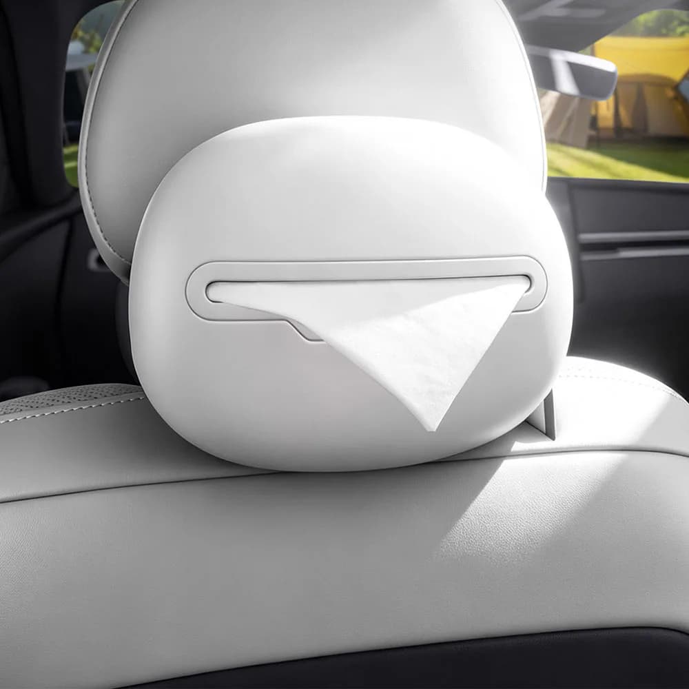 Fit For XPENG MONA L03 Seat Back Silicone Tissue Box Car Modification Supplies Car Portable Paper Drawer