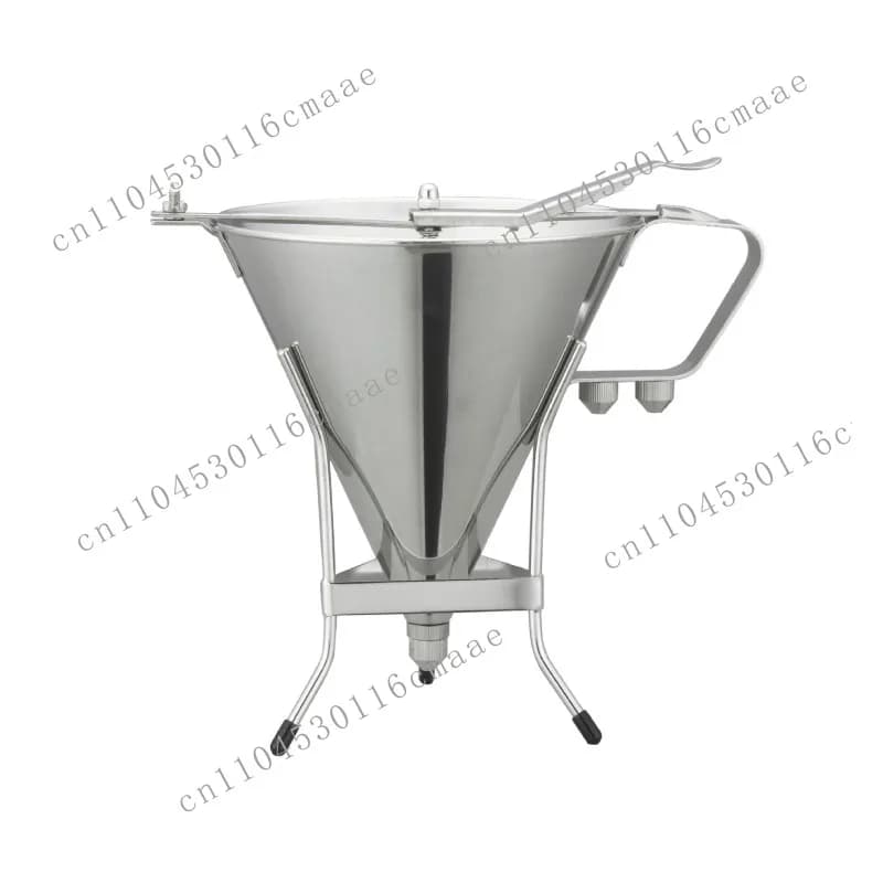 304 Stainless Steel Batter-hopper Batter, Takoyaki Batter, Syrup Dispenser, Baking Multi-porous Funnel