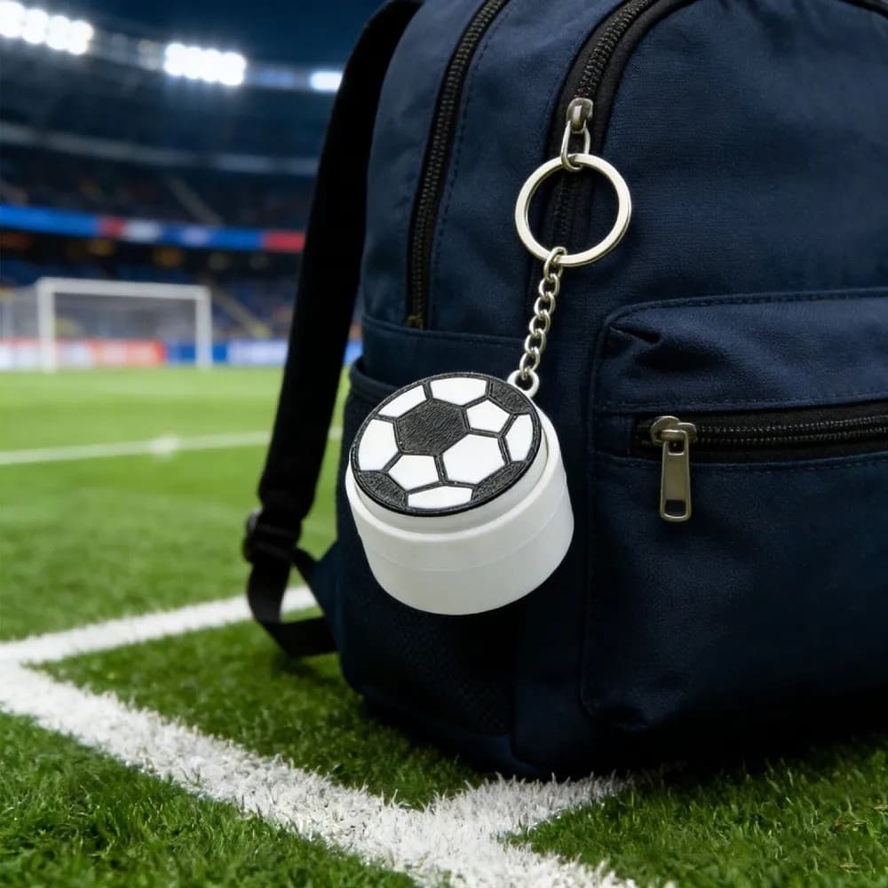 3D Printed Sports Balls Clicker Key Chain Sport Theme Basketball Baseball Sensory Clicker Cartoon Football Tennis