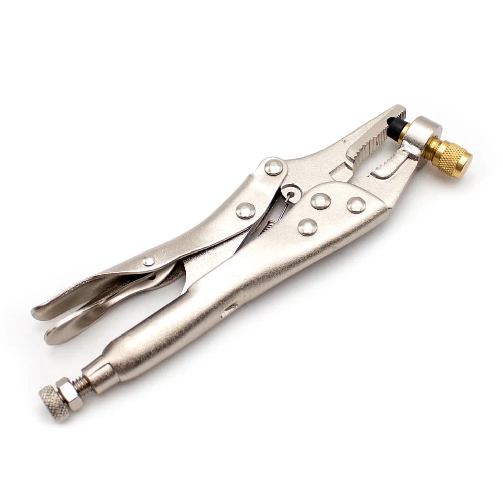 CH-308 Steel Locking Pliers – Refrigerant Recovery Tool for AC Copper Pipe Repair (1/4" SAE)
