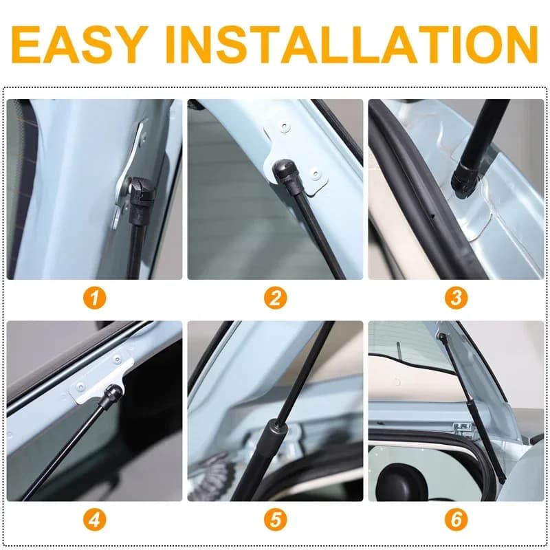 Carbon Steel Black For Fiat 500 2007-2020 Car Styling Car Trunk Hydraulic Rod Reducing Rod Support Rod Car Modified Accessories