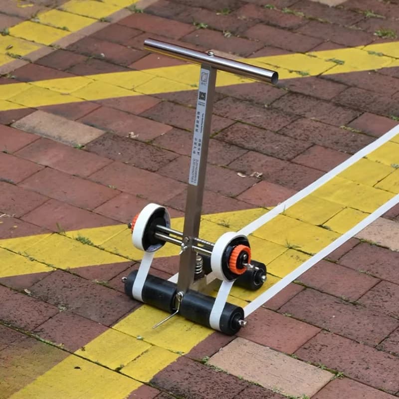 Parking space drawing round sports equipment plastic track masking tape marking machine