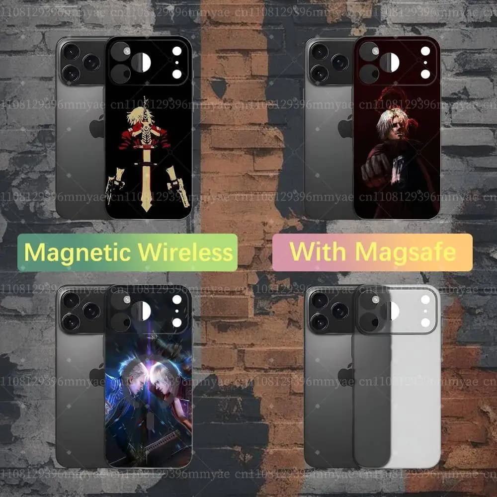 D-Devil May Cry 5 Dante Phone Case For iPhone 18,17,16,15,14,13,12,X,XS,Pro,Max,Plus,E,Air,Mini with Magsafe Magnetic Frosted