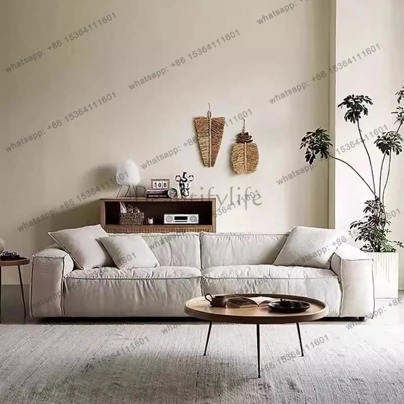 LJY Modern Adults Sofa Comfortable Sleeper Living Room Elegant Sofas Nordic Floor Arm Designer Service Muebles Trendy Furniture
