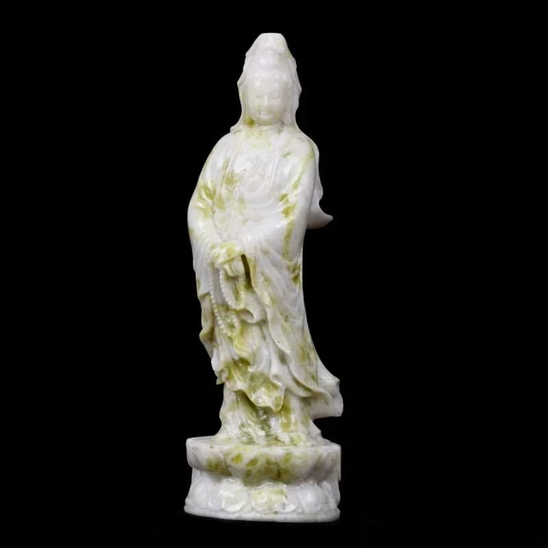CZ Guanyin Ornament Ruyi Station  Bodhisattva Buddha Statue Ornament Home Furnishing Living Room Tabletop Decoration