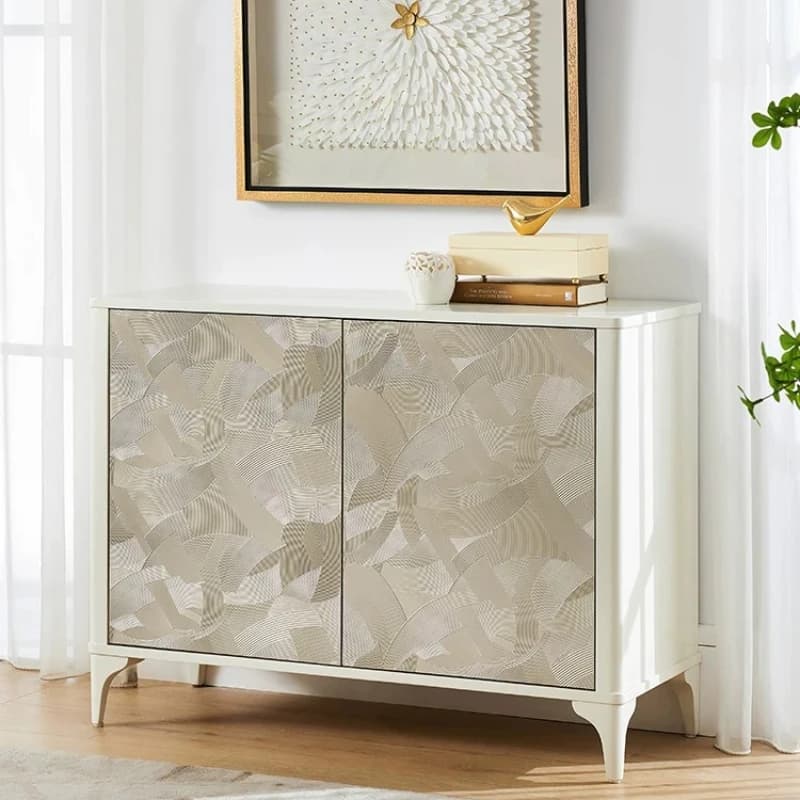 Yjq solid wood dining side cabinet light luxury storage living room entrance master bedroom storage cabinet