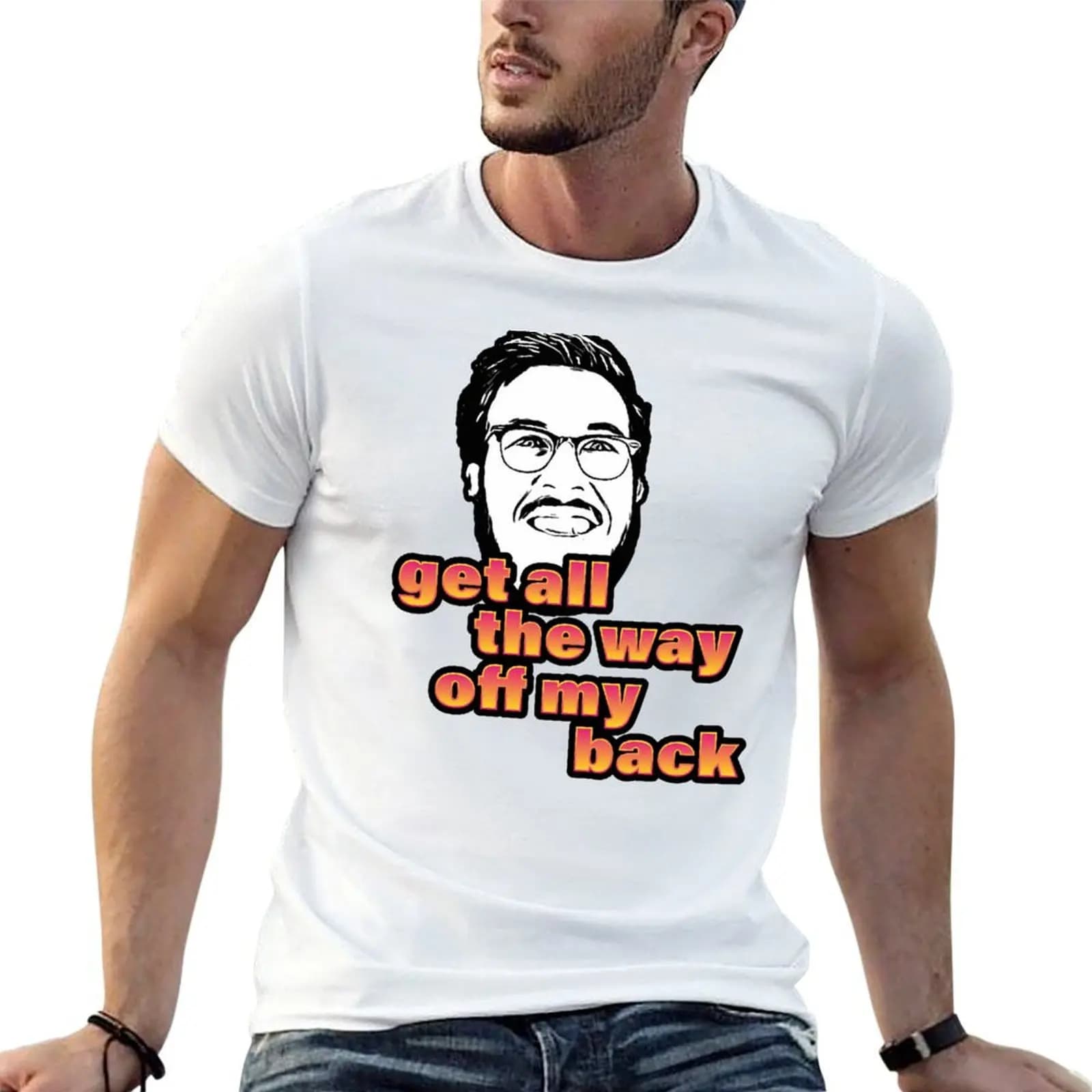 Pitch Meeting - Get all the way off my back - PINK YELLOW T-Shirt Personalized t-shirt summer shirt mens t shirts