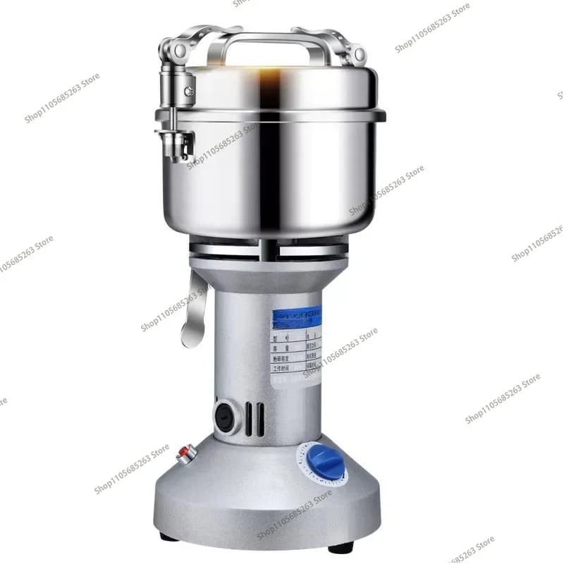 Household Ultra Fine Grinder Dry Mill Machine For Beans Chili Pepper Chinese Herbal Medicine Grain Flour Powder Crushing
