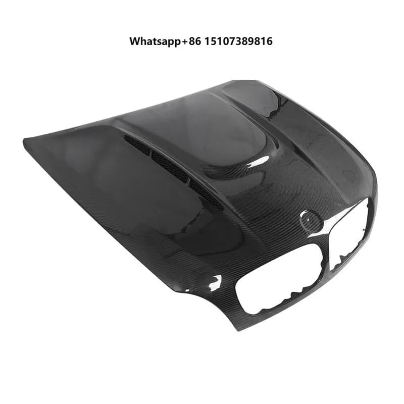 For X6 E71 2014- HM Style Carbon Fiber Hood With Functional Vents