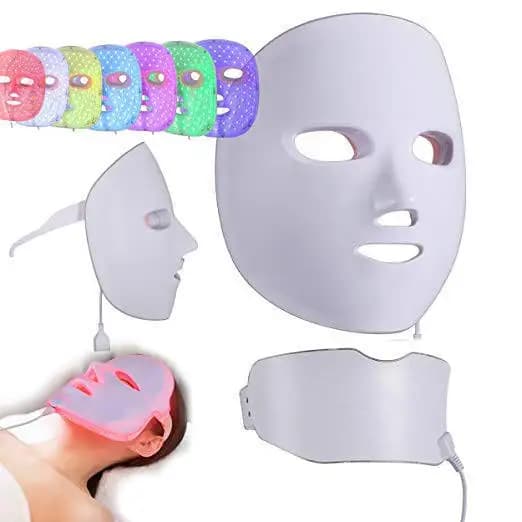 LED Beauty Light Mask Photo-therapy Skin Beauty Optical Mask with Neck Light Spot Skin Brightening Rejuvenation