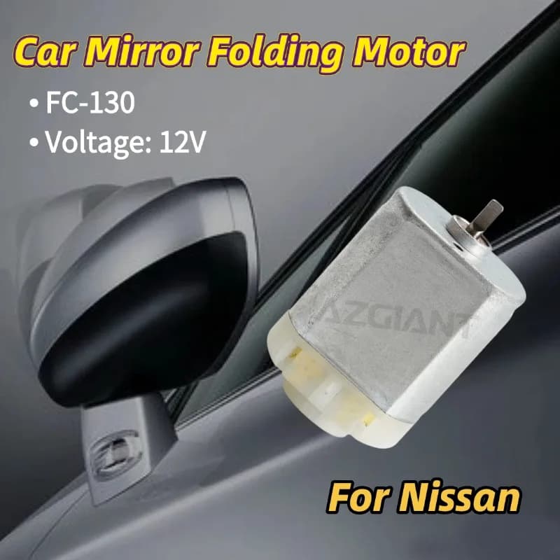 AZGIANT Micro DC Door Mirror Fold Motor 12V Internal Folding For 2012-2020 Nissan Pathfinder R52 Car Accessory