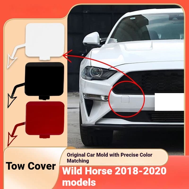Applicable to 18 19 20 Ford Mustang Trailer Cover Mustang Front Bumper Trailer Cover Trailer Hitch Cover