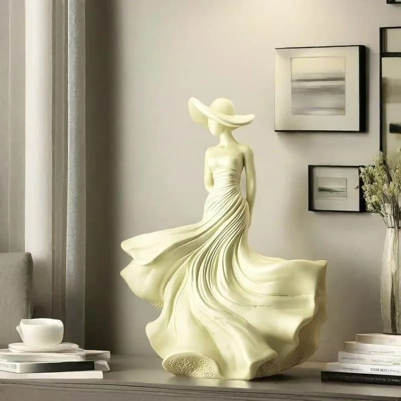 Sculpture Character Creative Spring Breeze Phantom Character Art Decoration Living Room Study Character Statue Decoration