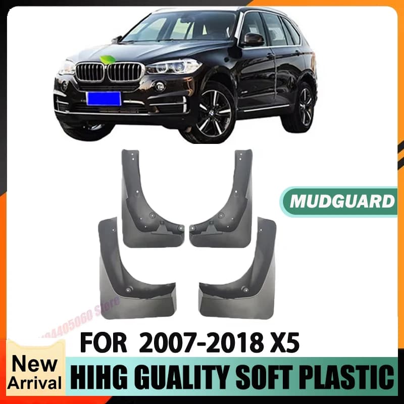 Car Special Fender Splash Protection for Front and Rear Wheels For 2007-2018 BMW X5 with Pedal