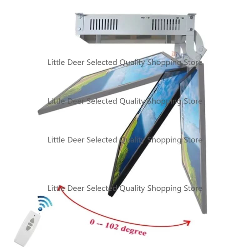 High-End Automatic Tv Ceiling Lift Motorized Remote Control Motorized Retractable Tv Mount Flip Down Tv Ceiling Mount for Home