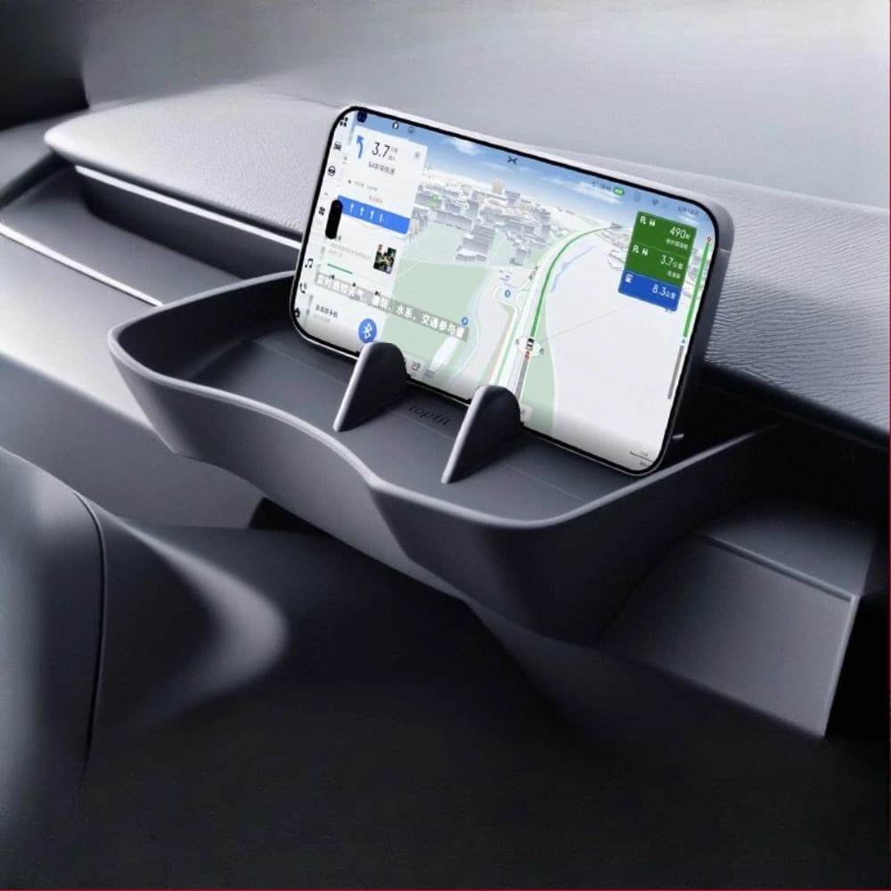 Central Control Storage Box Dashboard Eyeglass Case Accessories Car Phone Holder for Tesla Model Y/YL Juniper/Model 3 Highland