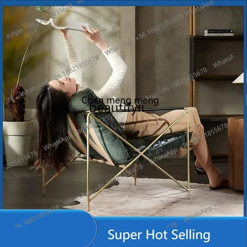 A85 Modern Simple Genuine Leather Couch Living Room Single Sofa Brazil First Layer Cowhide Mild Luxury Retro Leisure Chair
