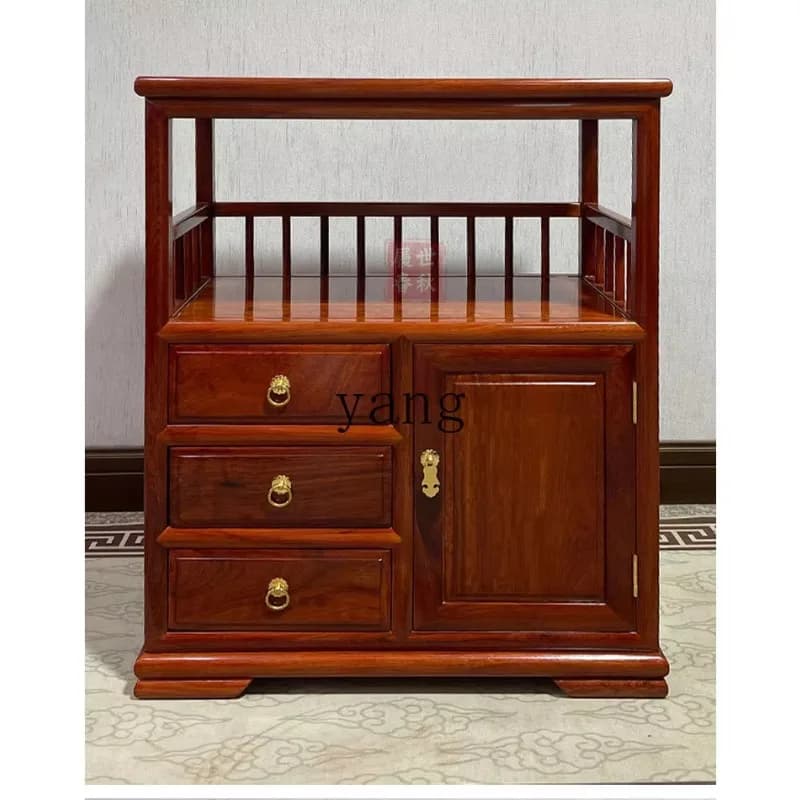 LTT side cabinet Chinese classical mahogany tenon and mortise complete restaurant entrance multi-function cabinet