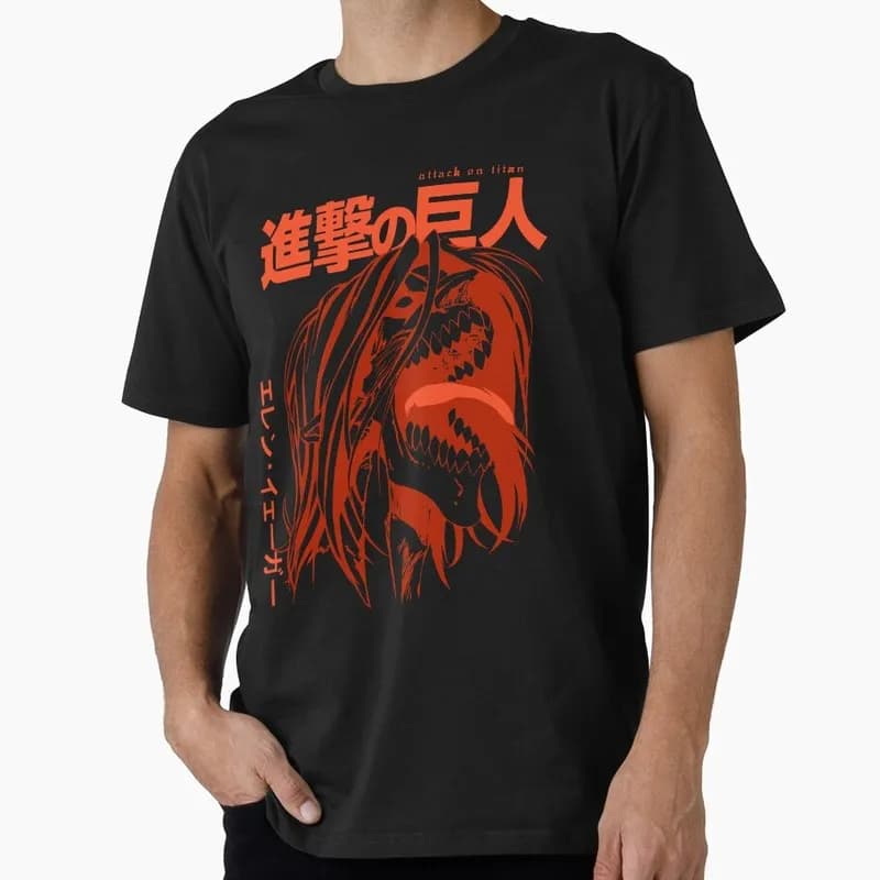 1205 Attack on Titan Anime Gift T shirt Short Sleeve Tee Shingeki no kyojin Print Graphic Clothes US size tops