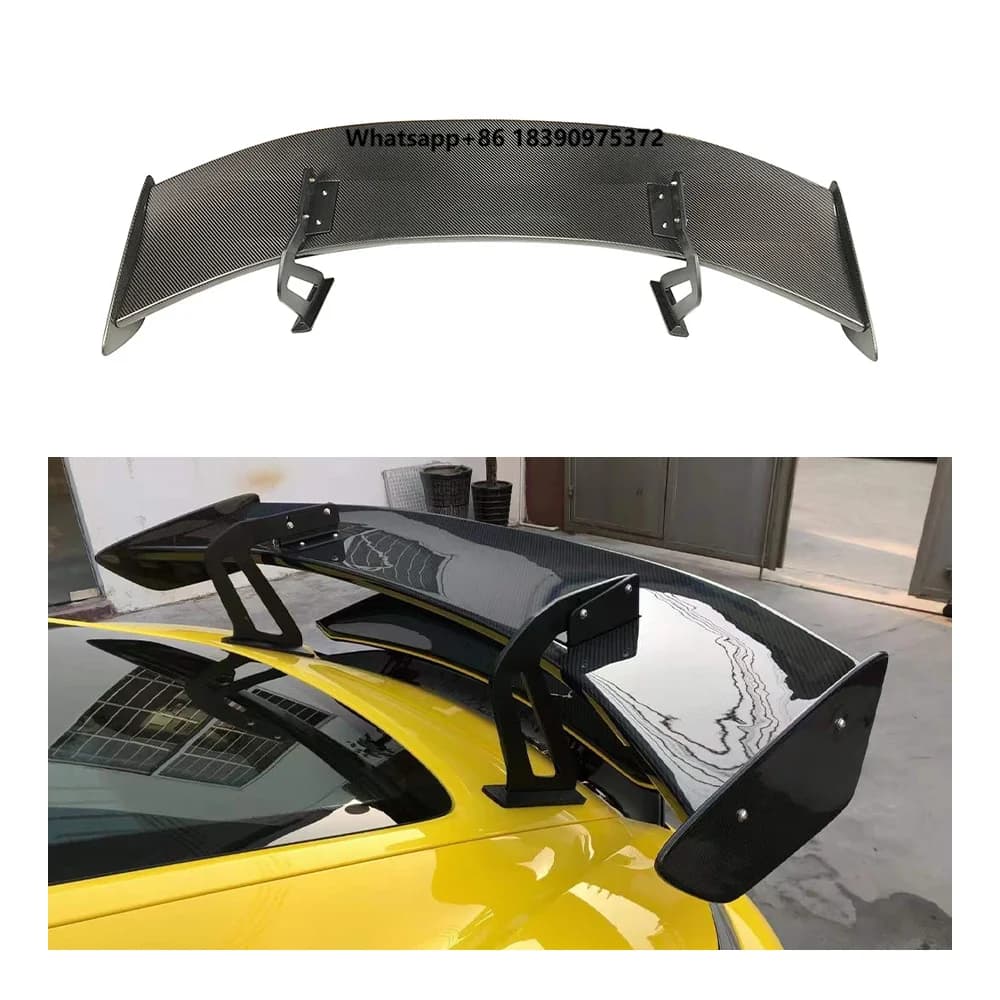 Luxury for GT4 Style Dry Carbon Fiber Rear Wing Spoiler for 718  Luxury Cars Modify Luxury Accessories