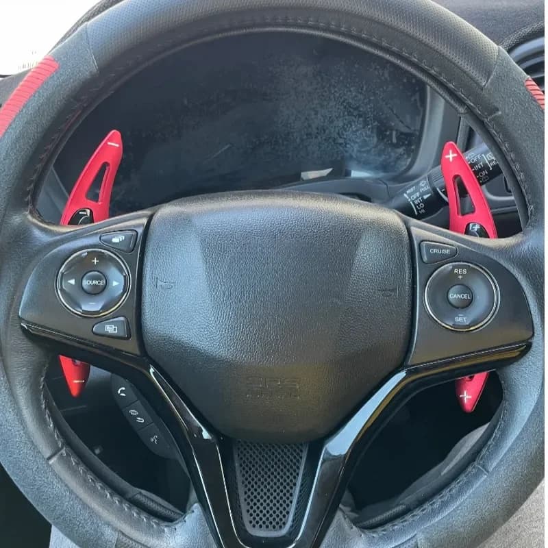 For Honda Jazz 17-20,HR-V HRV 16-20,Vezel 15-17,City 14-18,Civic 17-18 Car Steering Wheel Shifter Paddle Gear Extension Stickers