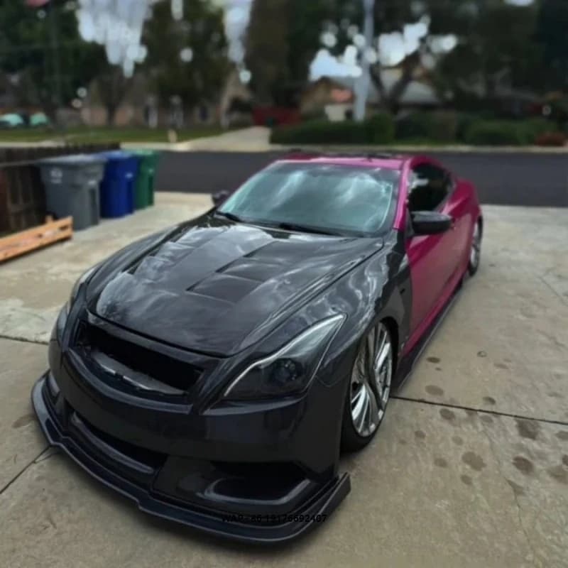 Top Secret Style Forged Carbon Fiber Car Bonnet Hood for GTR R35 2017-2020 for g37 carbon fiber front bumper