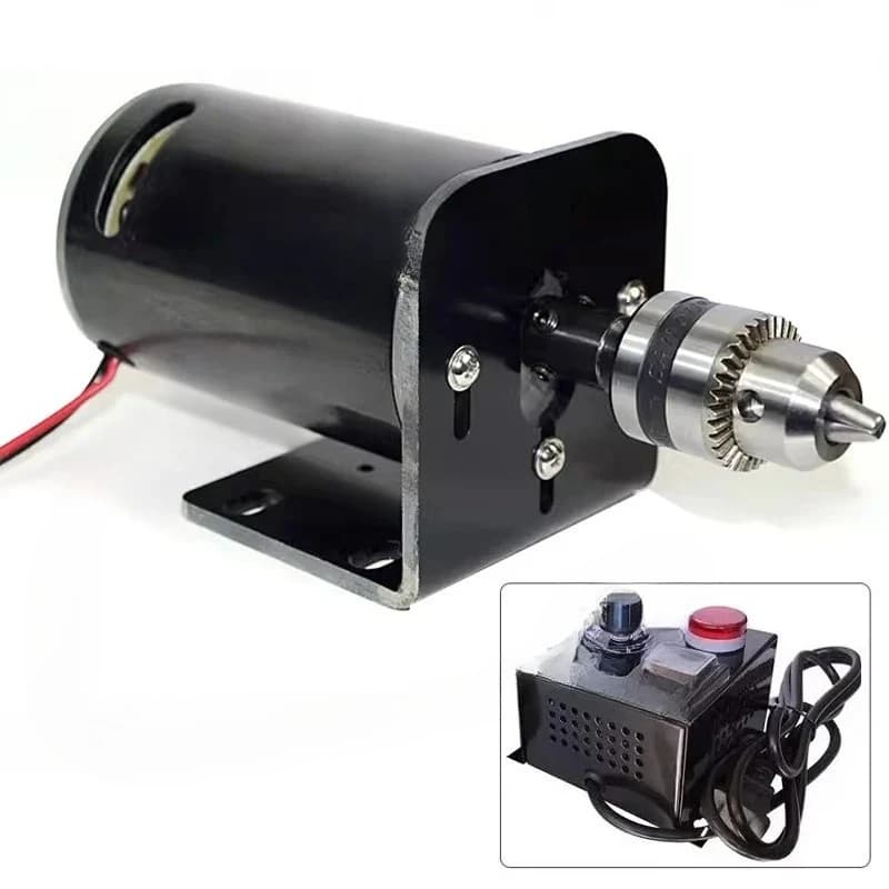 High Speed Small Bench Drill 220V 400W 7000RPM Drill Chuck DC Motor Set Adjustable Speed Electric Drill B12 B16