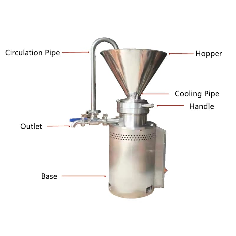 Multifunctional Vertical Colloid Mill Syrup Raw Material Homogenizer Mill
