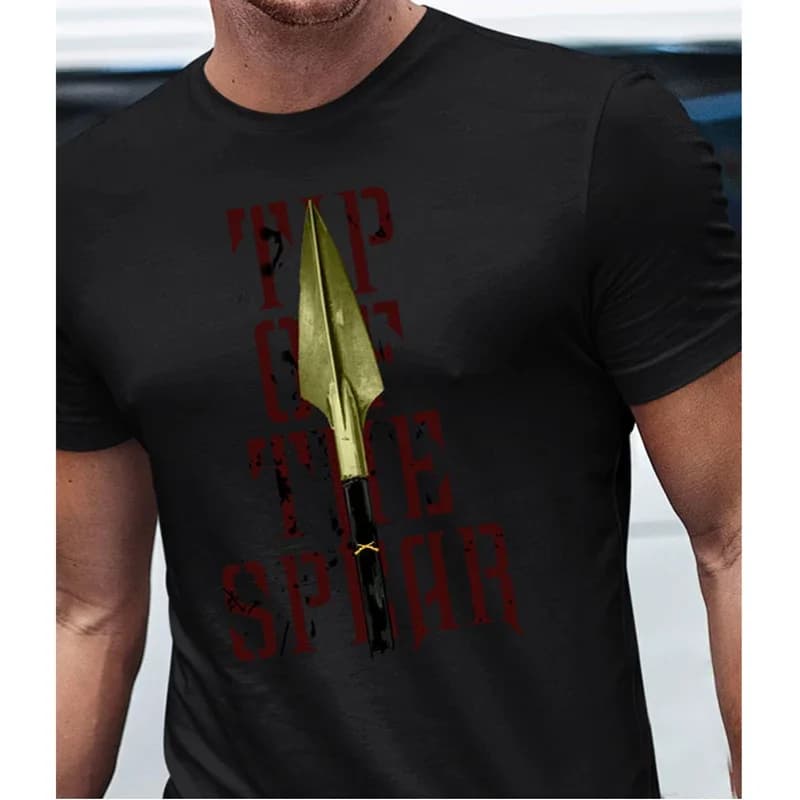 US Marine Corps Tip of The Spear T-Shirt 100% Cotton O-Neck Summer Short Sleeve Casual Mens T-shirt Size S-3XL