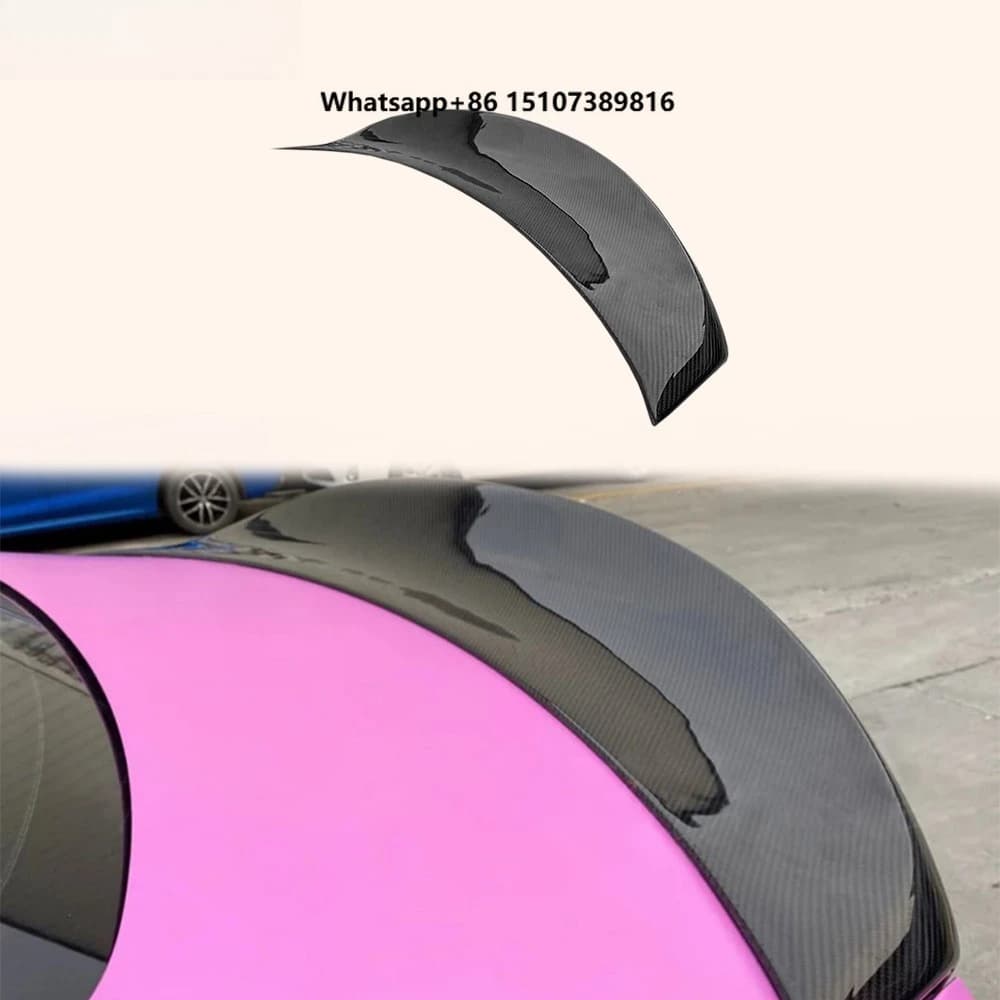 For Q50 V37 Sedan 13-24 Carbon DT Style Rear Trunk Ductail Spoiler Lip