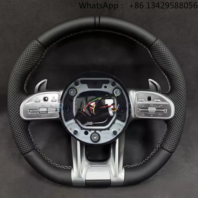 For Mercedes-Benz S-Class W204 W212 W207 X204 X164 W463 C63 SLK GLK Sports Style Carbon Fiber Steering Wheel Car Accessories
