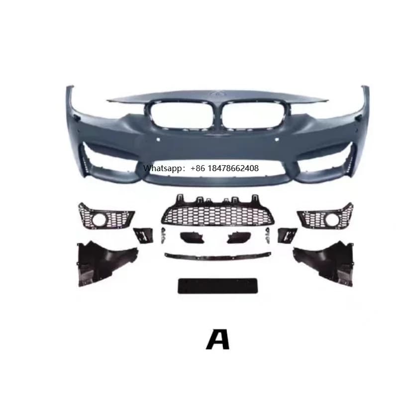 Bodykit F30 MT M Sports Front Bumper for  3 Series F30 F35 2013-2019 Upgrade to MT M-Tech Look Front Bumper Rear Bumper Kit